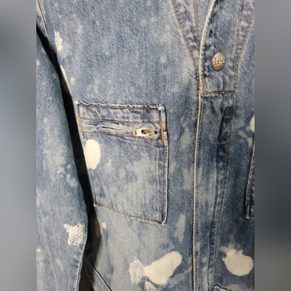 NWT Lee Union-Alls Women's  Coverall  Denim Splatter - Picture 4 of 11